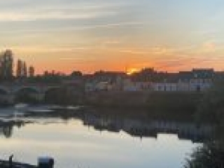 Our view from the front of the Air BNB - from the upstairs master bedroom balcony